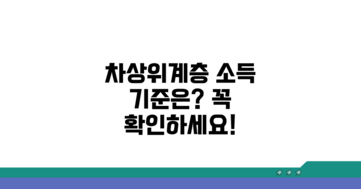 차상위계층 소득 기준, 무엇을 확인해야 할까?