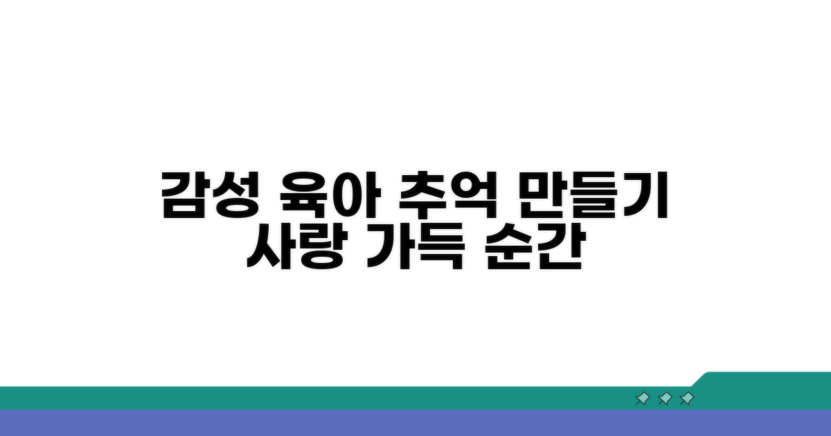자녀와 함께하는 감성적인 순간들