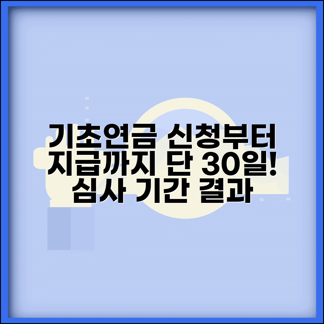 기초연금 신청 후 처리기간 | 신청부터 지급까지 소요기간 | 심사 기간 30일 이내 | 결과 통지 및 이의신청