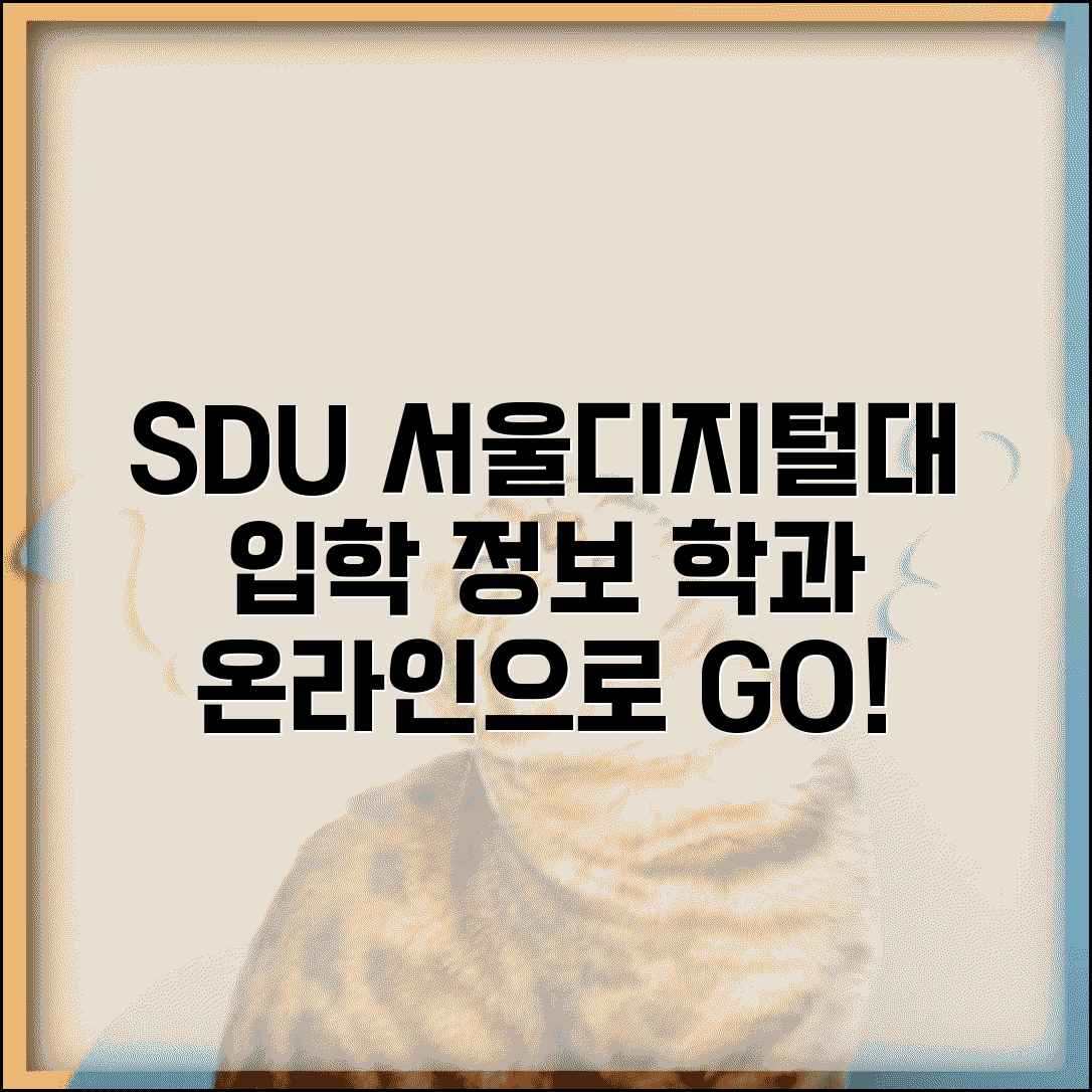 서울디지털대학교 입학 정보 | SDU 서울디지털대 학과와 온라인 교육