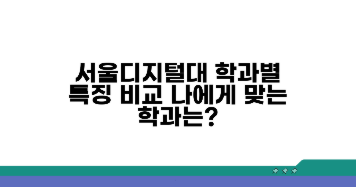 서울디지털대 학과별 특징 비교