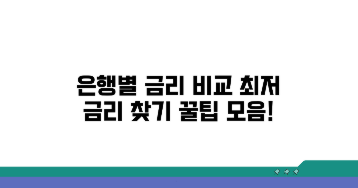은행별 금리 비교 가이드