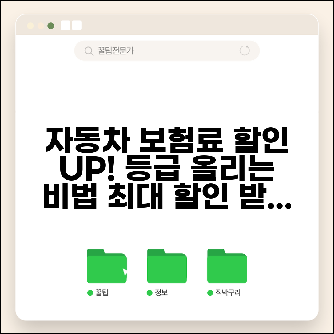 자동차보험 등급 올리는 방법 할인율 상승 기준