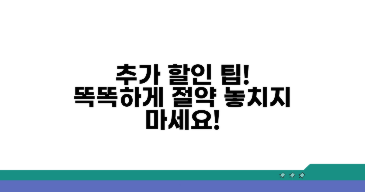 추가 할인 팁과 똑똑한 활용법