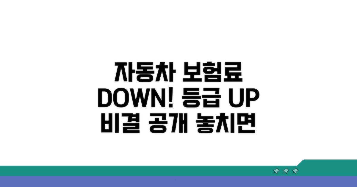 자동차보험 등급 상승 비결
