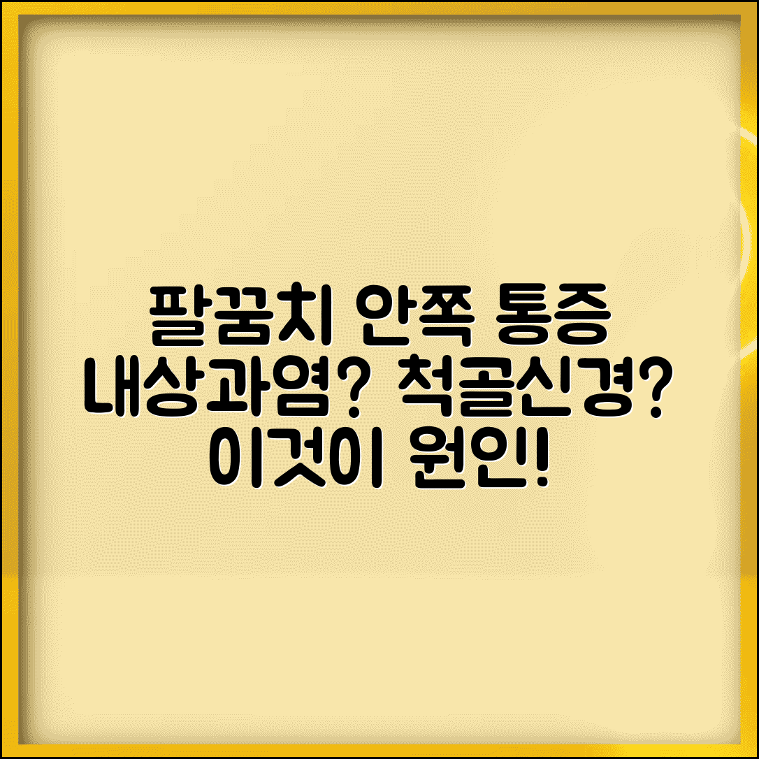 팔꿈치 안쪽 통증 내상과염 증상 척골신경 포착 진단