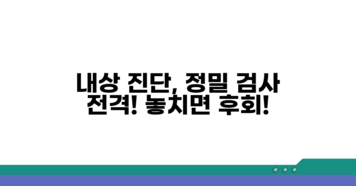 내상과염 진단, 정밀 검사 과정