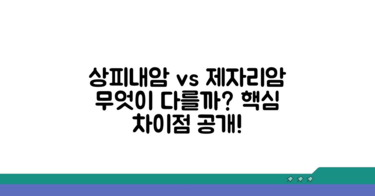 상피내암과 제자리암, 뭐가 다를까