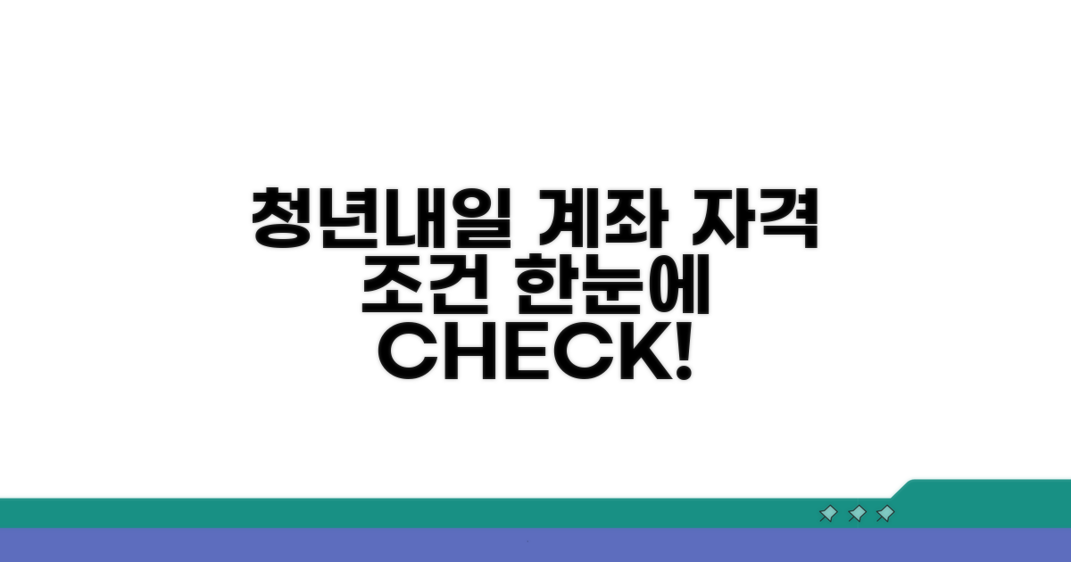 청년내일저축계좌 자격조건 쉽게 확인