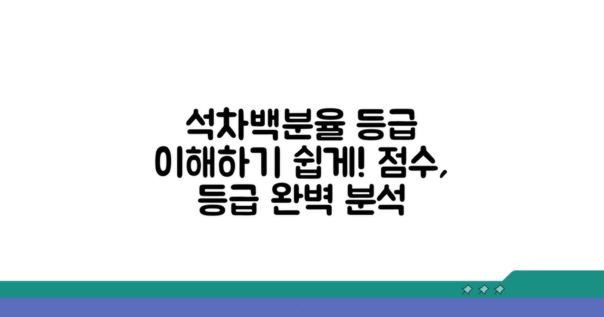 석차백분율과 등급 체계 이해