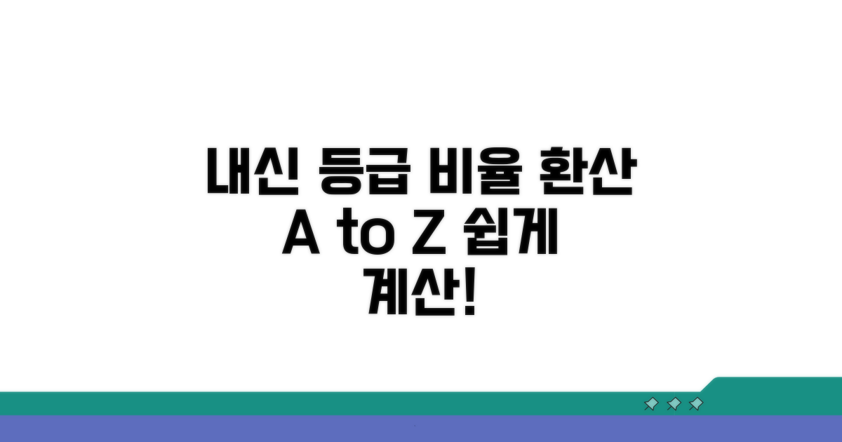 내신 등급 비율 환산 방법