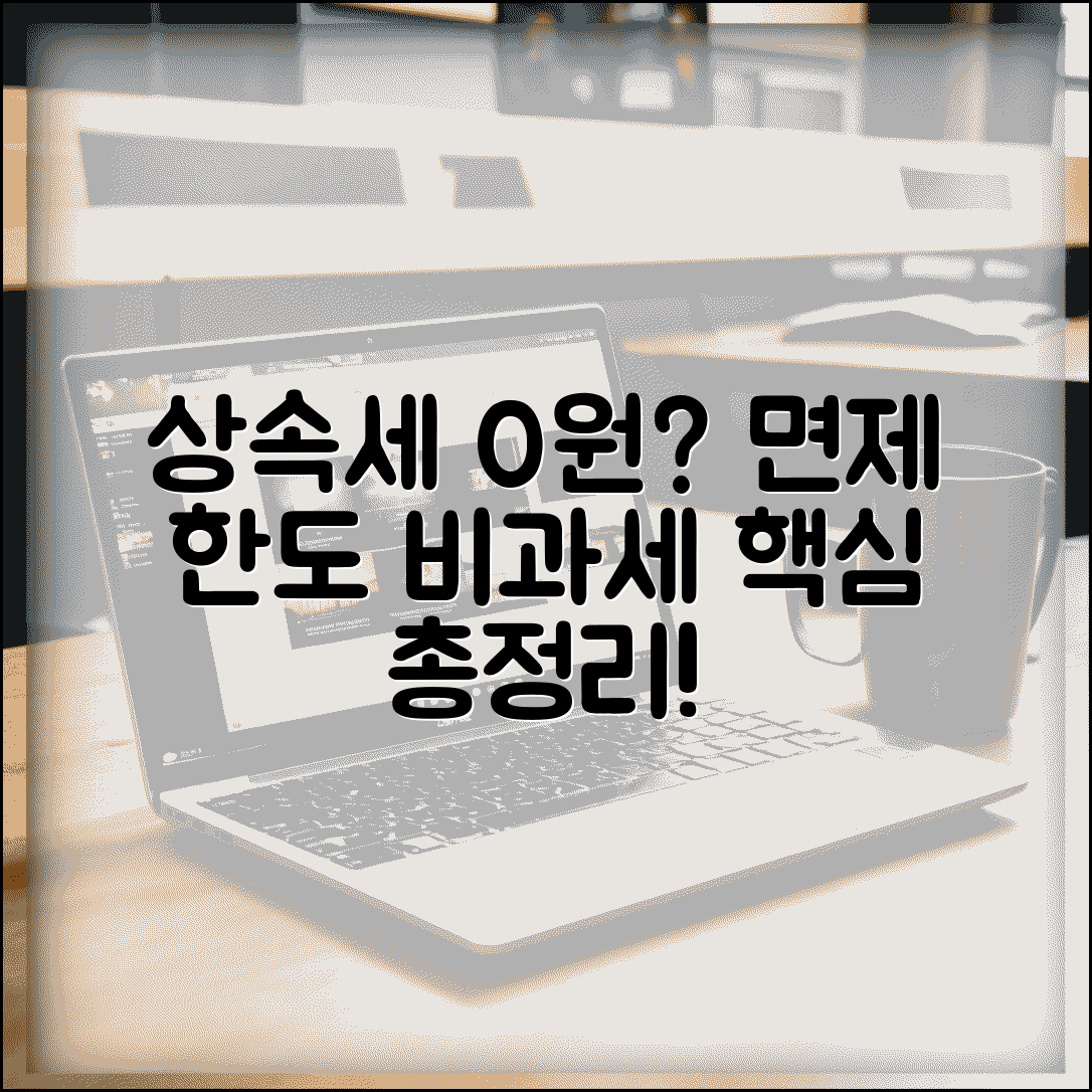 상속세 면제 한도와 비과세 공제 혜택 총정리