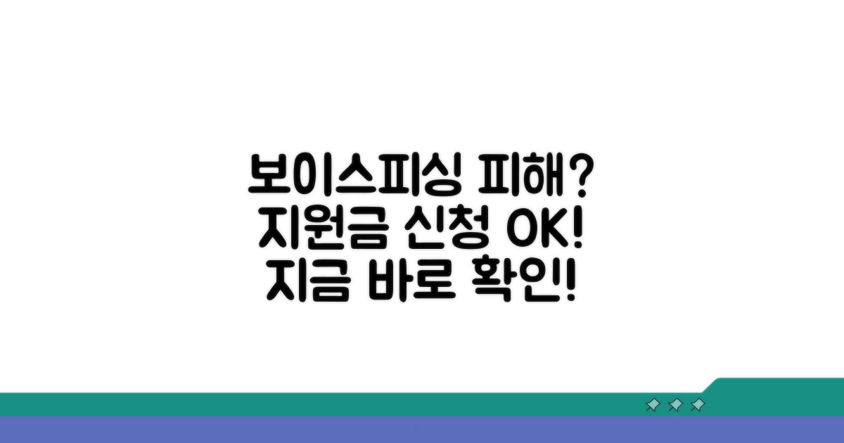 보이스피싱 보상지원 신청 방법