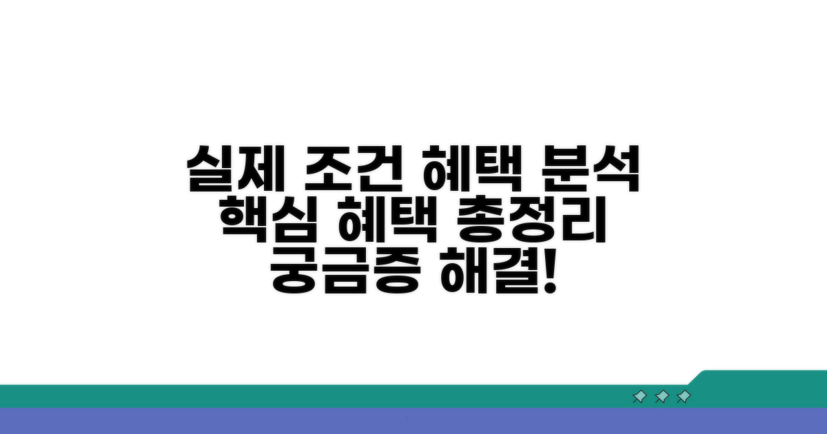 실제 공급 조건 및 혜택 분석