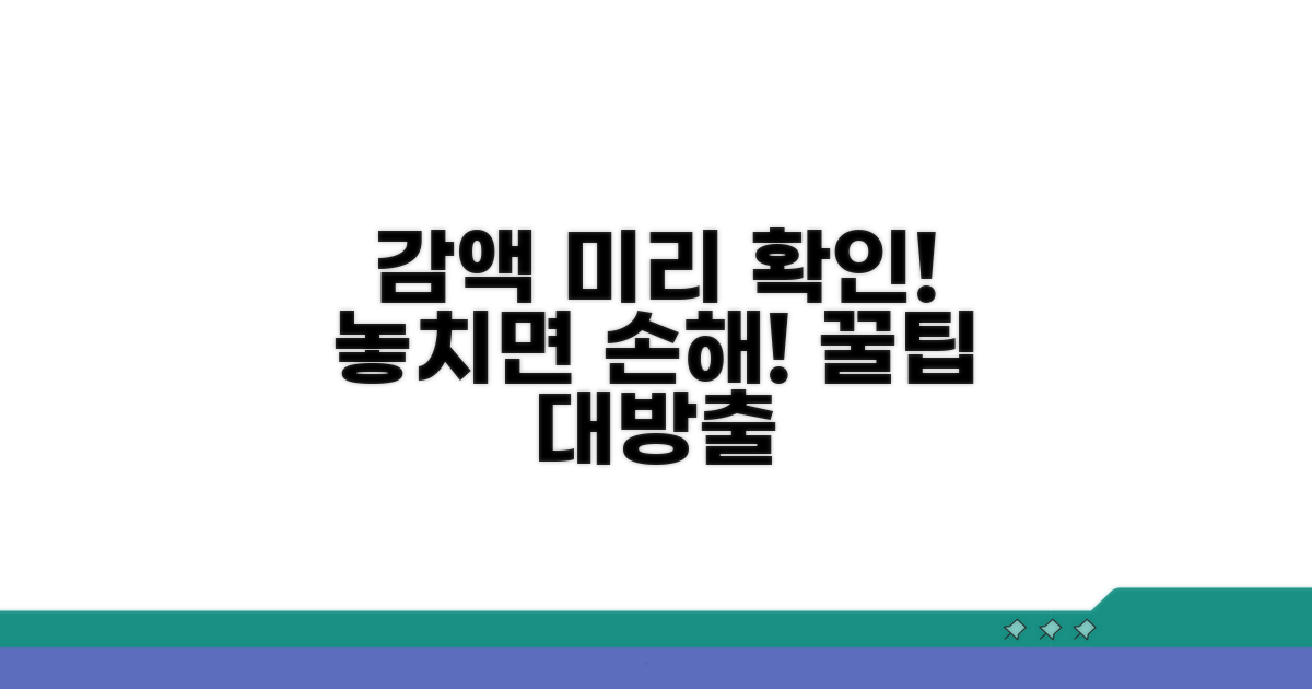 감액 여부 미리 확인하는 방법