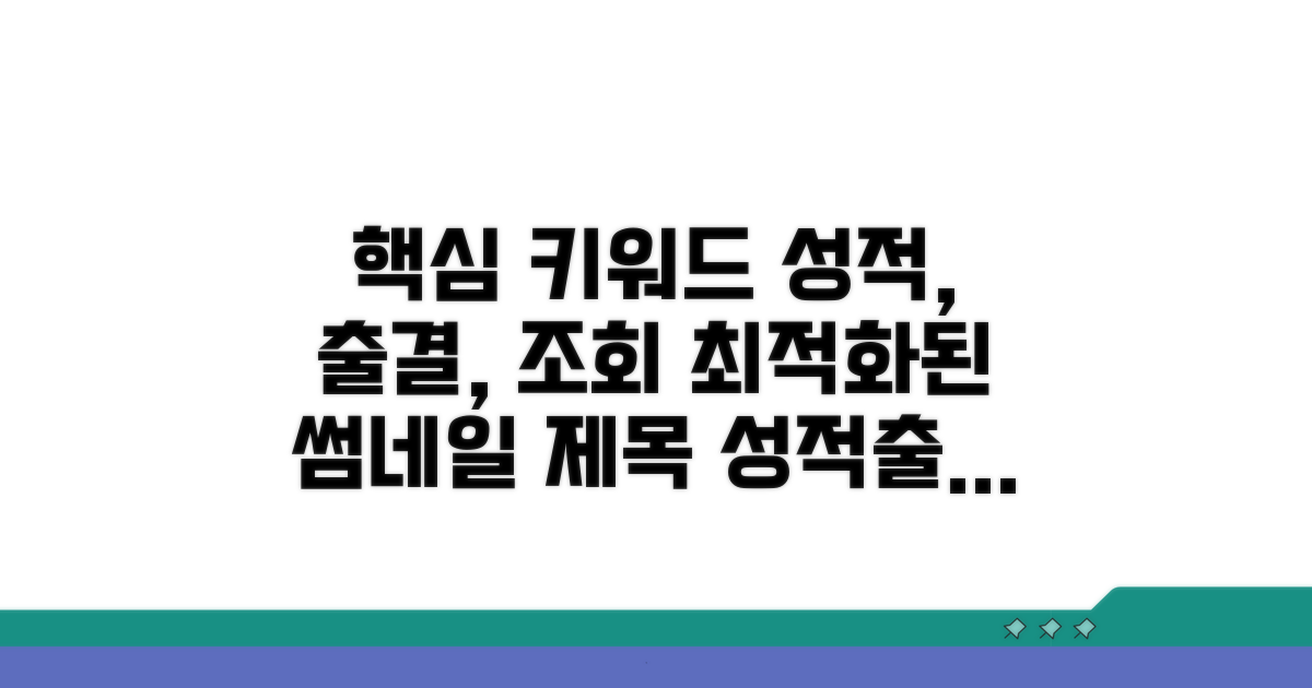 성적·출결 조회, 이것만 알면 끝