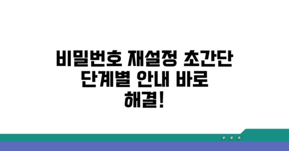 비밀번호 재설정 단계별 안내