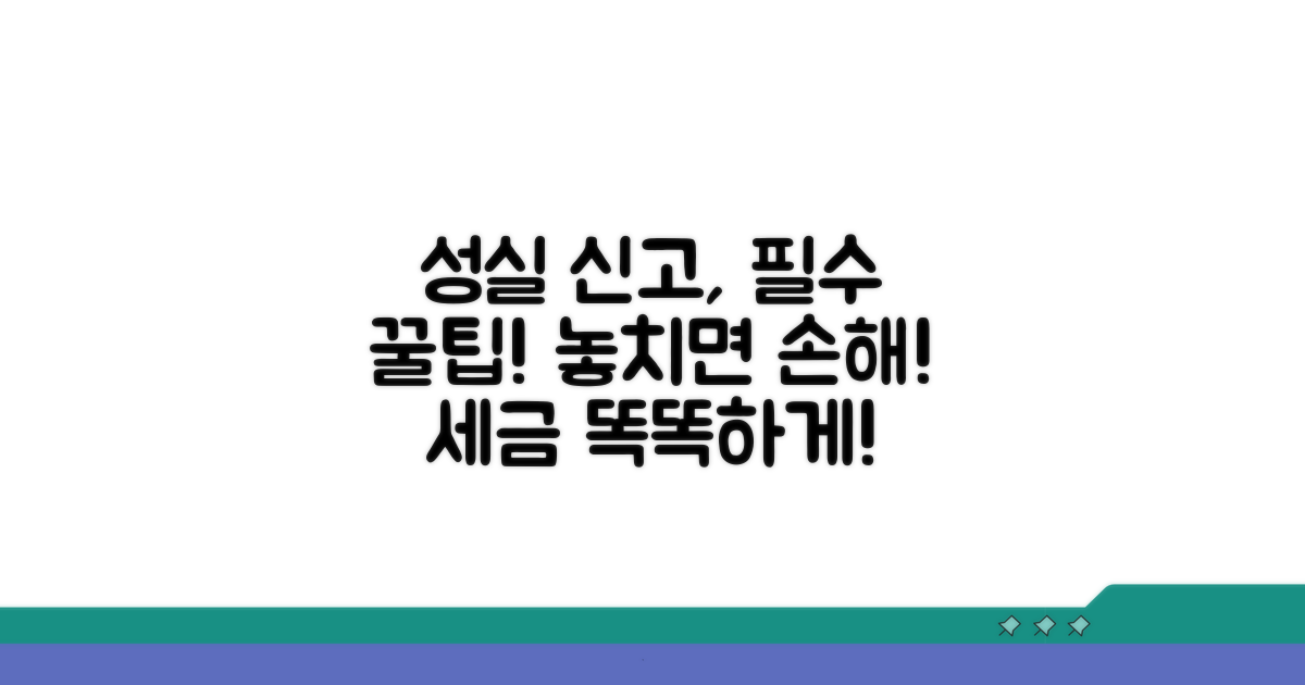 성실신고를 위한 핵심 팁