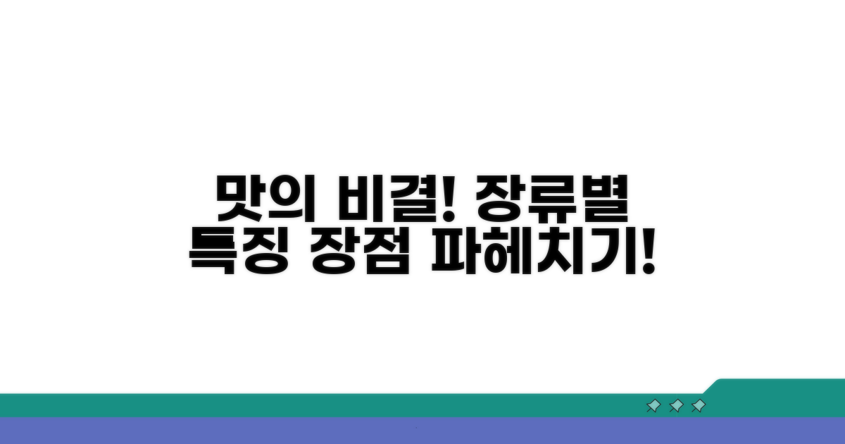 장류 상품별 특징과 장점
