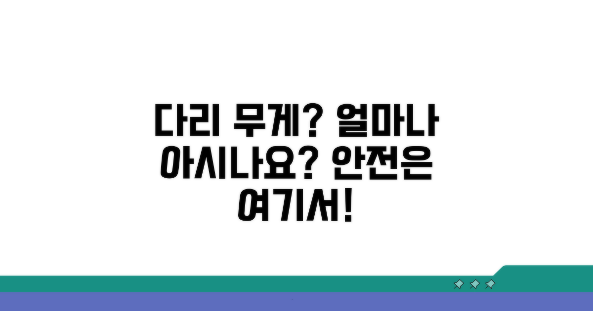다리 통행 무게, 얼마나 알고 있나요?
