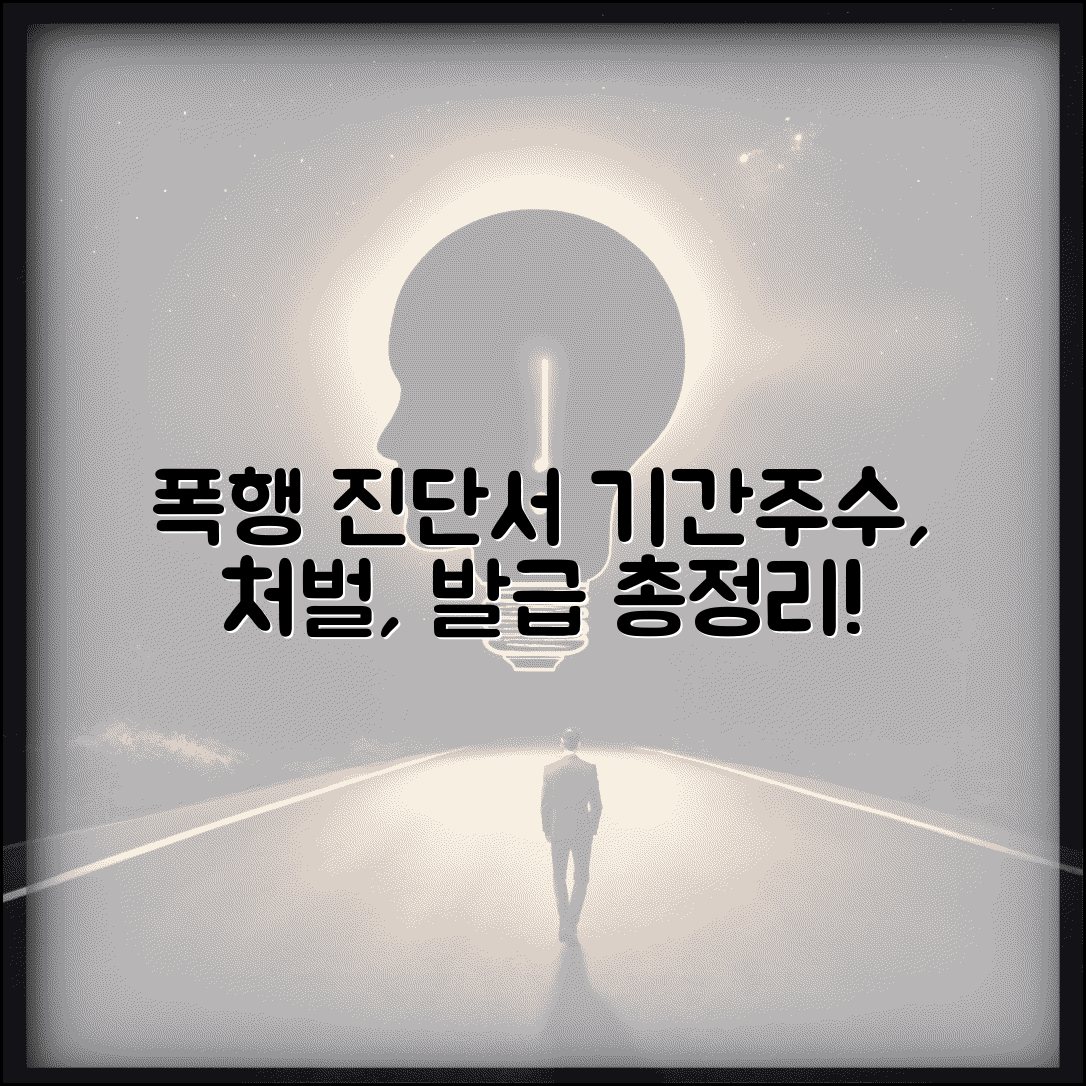 폭행 진단서 기간 및 필요 주수 | 처벌 기준과 발급 방법 총정리