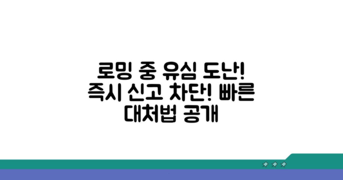 로밍 중 유심 도난! 즉시 이렇게 대처하세요