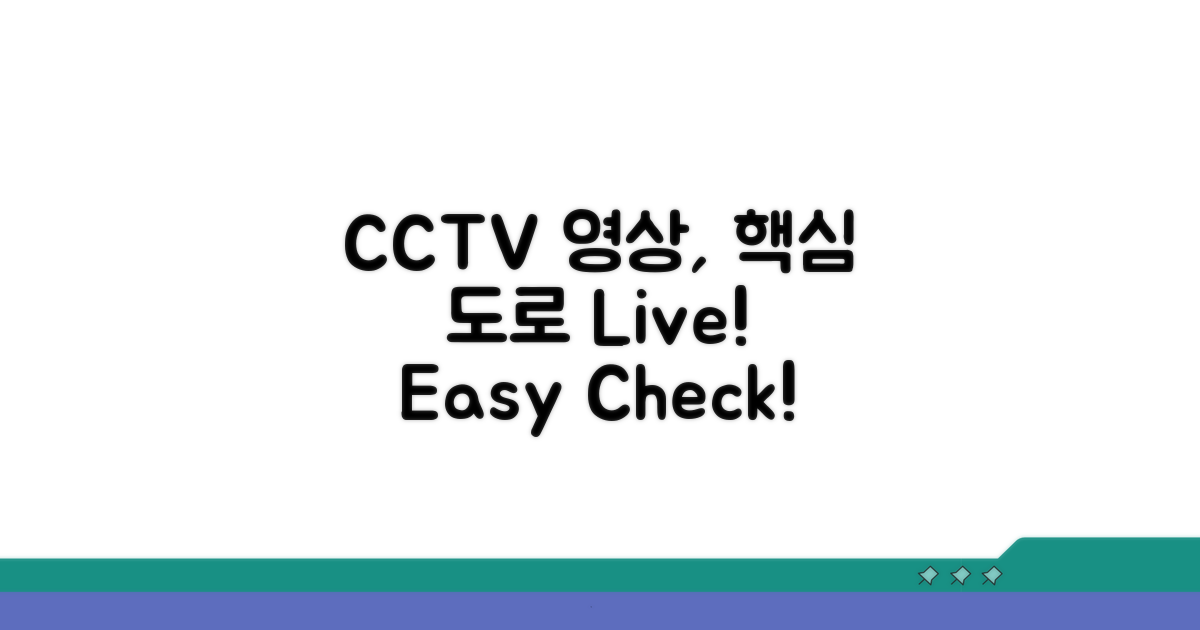 주요 도로 CCTV 영상 보는 법