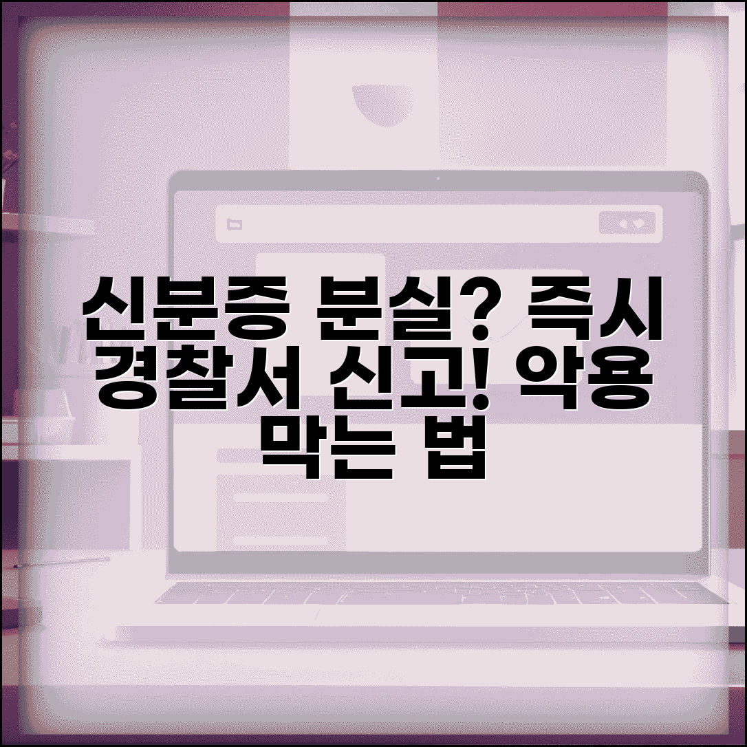 신분증 분실신고 경찰서 | 주민등록증 분실시 경찰서 분실신고와 악용 방지