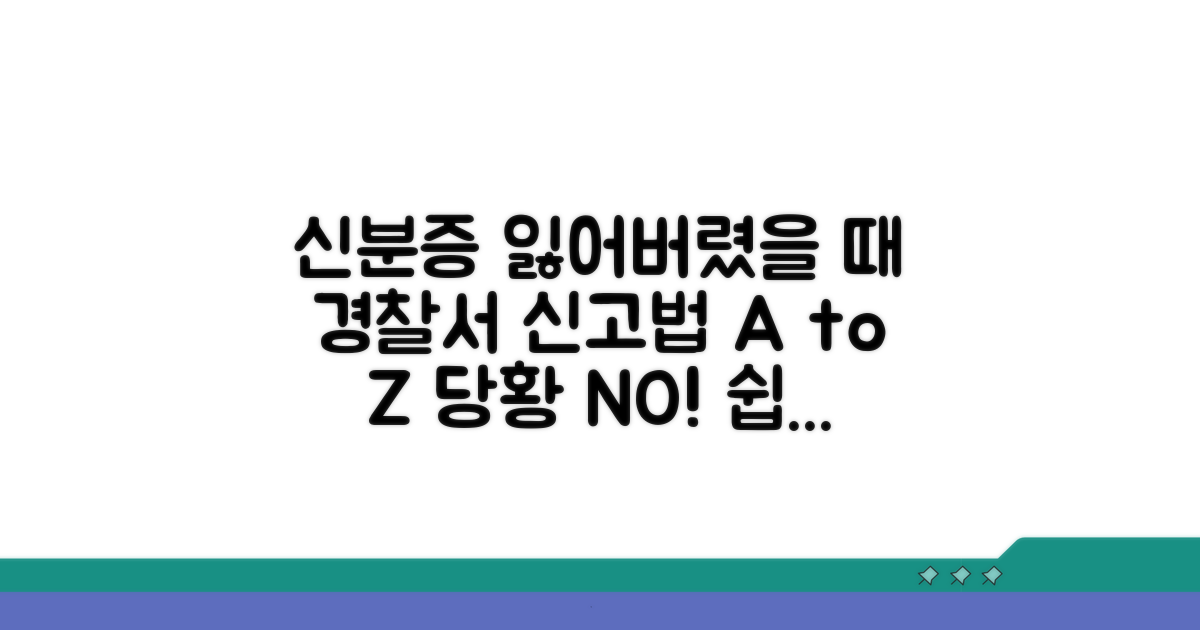 주민등록증 분실 시 경찰서 신고 절차