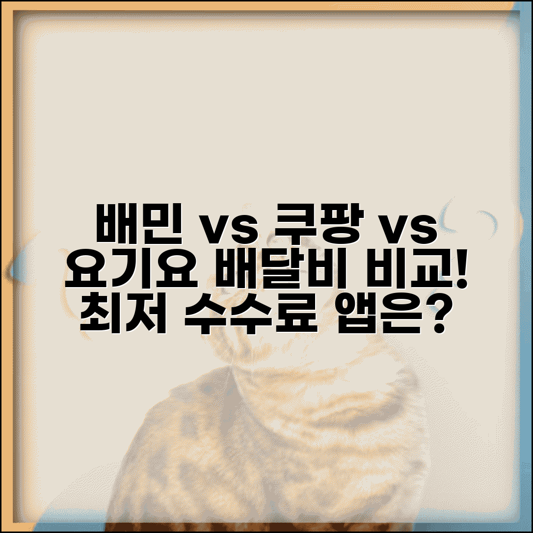 배달의민족 vs 쿠팡이츠 vs 요기요 배달비 비교 | 배달앱 등급 최저 수수료