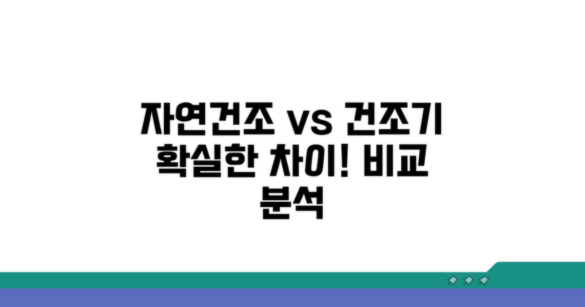 자연건조 vs 건조기 비교