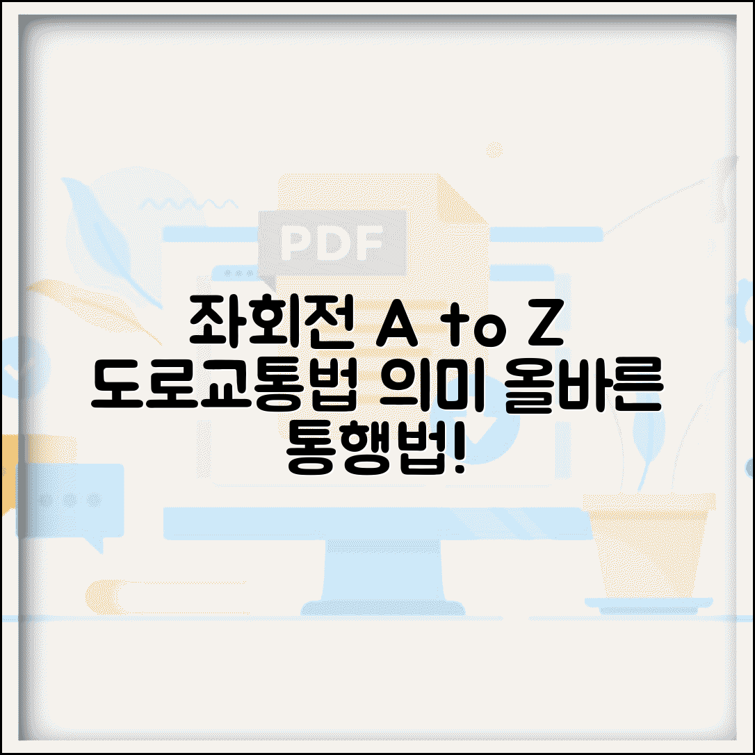 좌회전 뜻과 정의 | 도로교통법상 의미 | 올바른 통행 방법