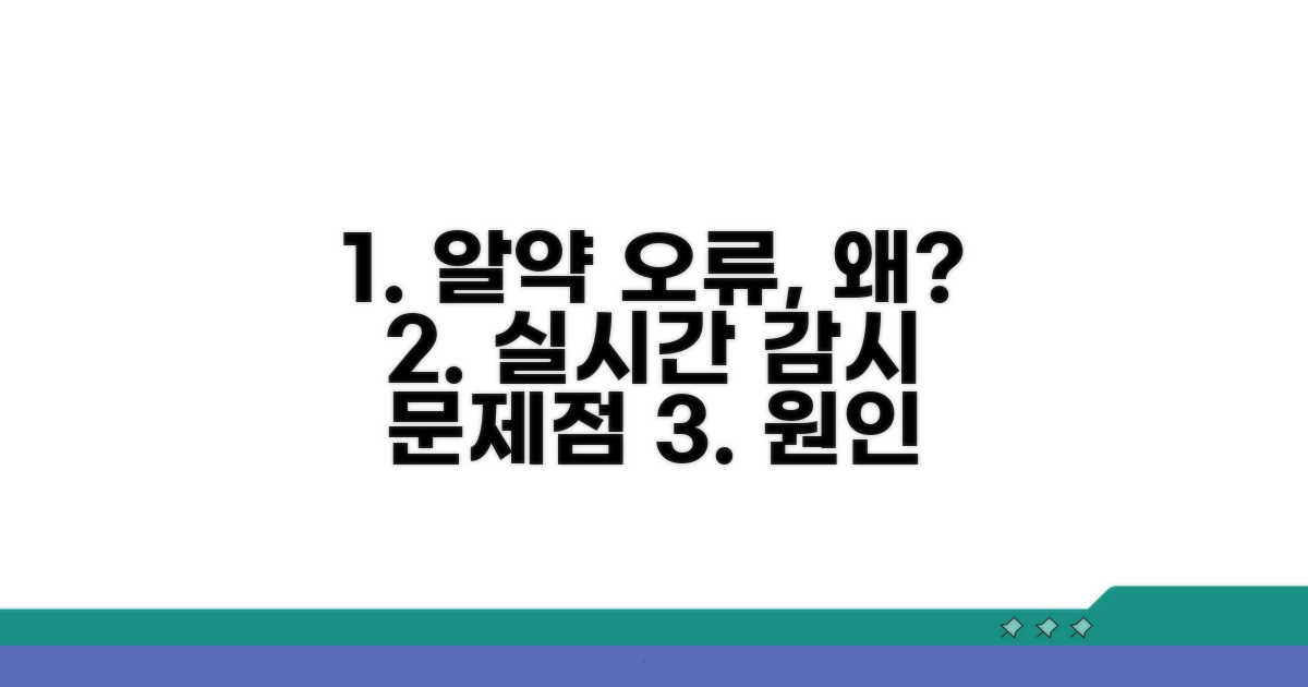 알약 실시간 감시 오류 원인 분석