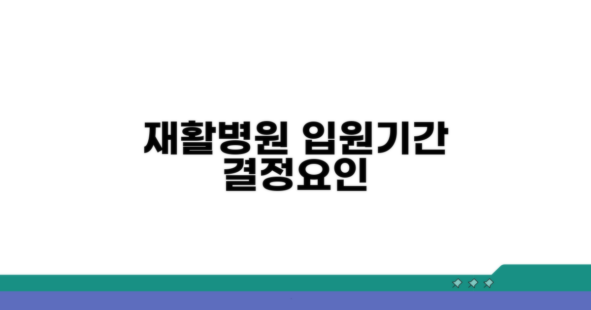 재활 병원 입원 기간 결정 요인