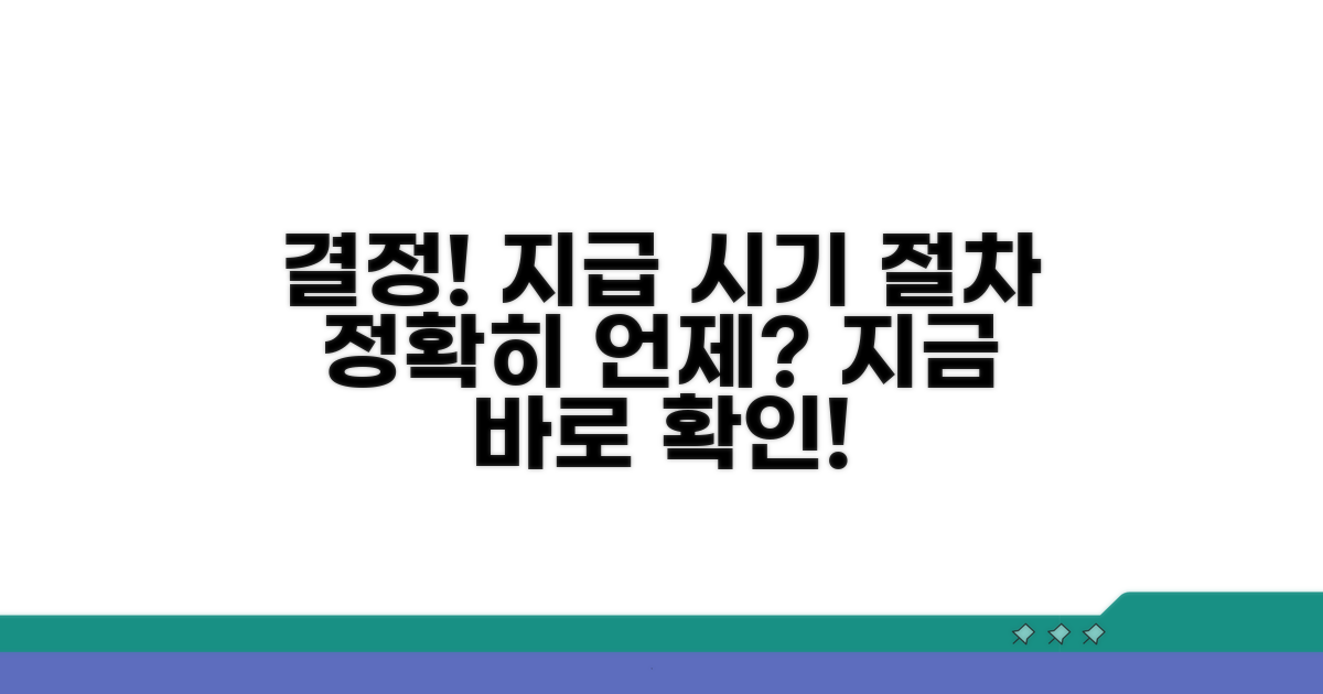 결정되는 지급 시기와 절차