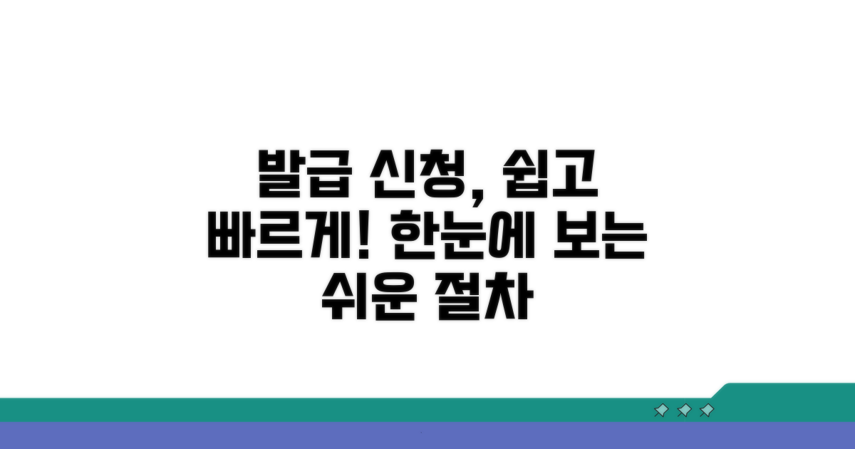 발급 신청 절차, 한눈에 보기