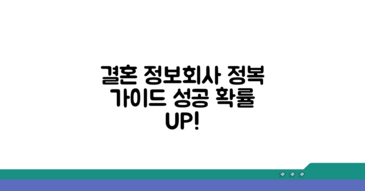 당당하게, 결혼 정보회사 활용법