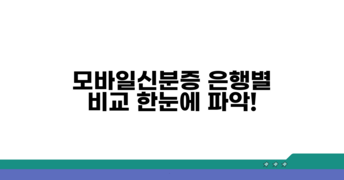 은행별 모바일신분증 정책 비교