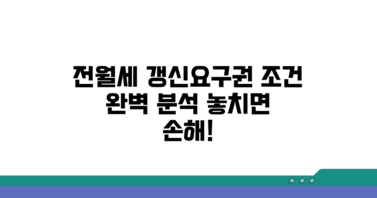 전월세 갱신 요구권 조건 분석