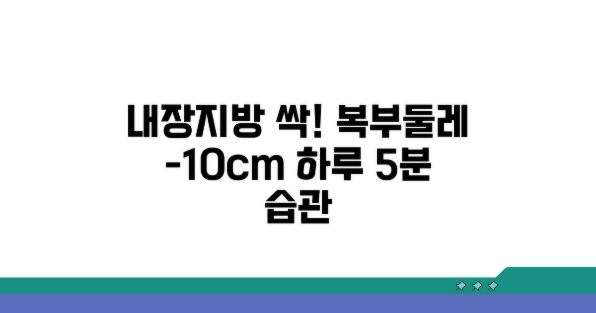 복부둘레 줄이는 건강 습관