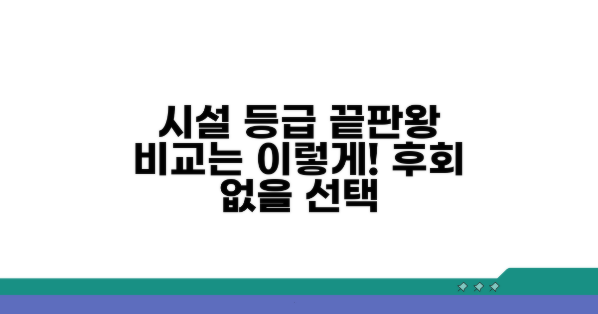커뮤니티 시설 등급, 꼼꼼히 비교하기