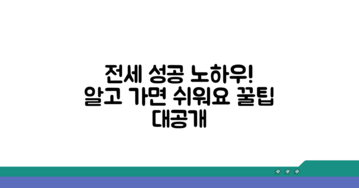 전세 구하기, 성공하는 노하우 공개
