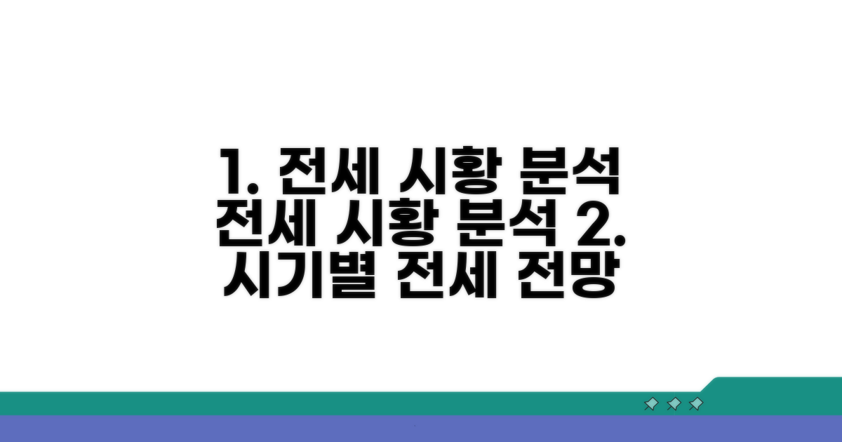 시기별 전세 시장 동향 분석