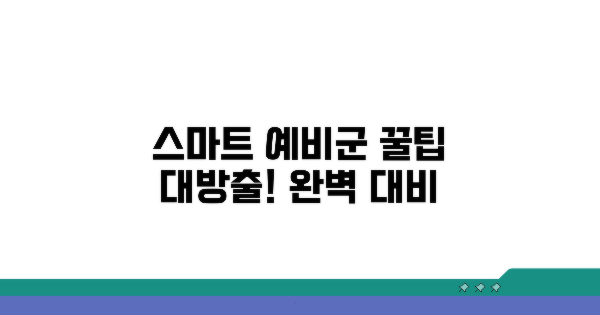 스마트한 예비군 생활 준비