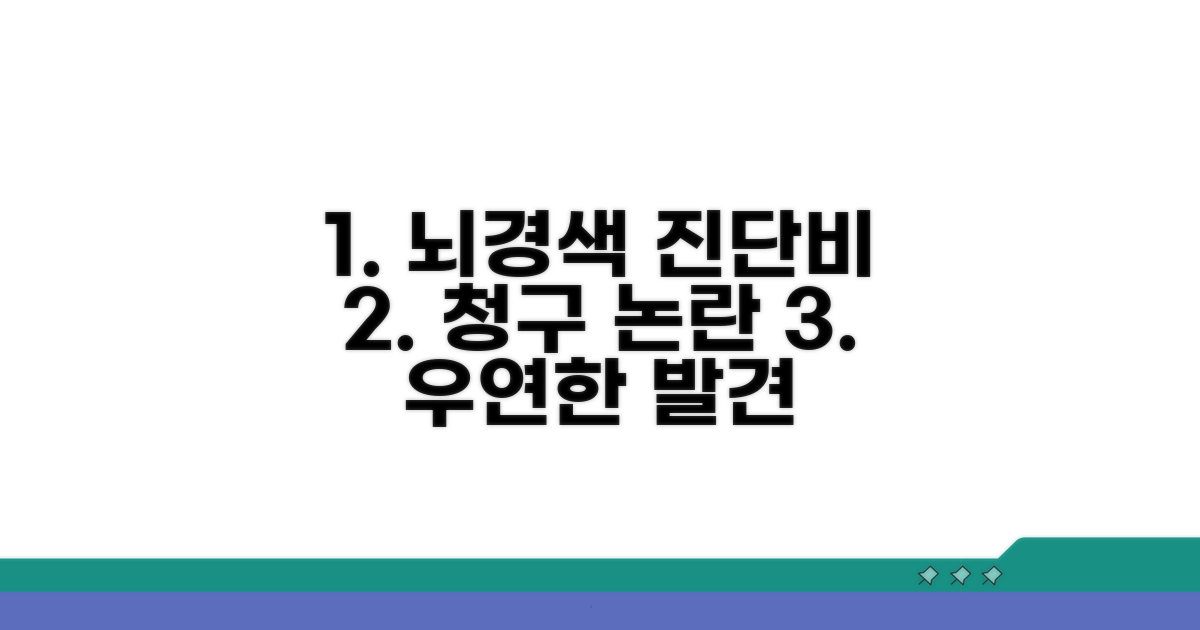 우연한 발견 뇌경색, 진단비 청구 논란