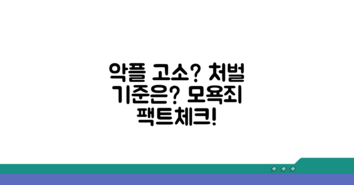 댓글 악플 모독죄 처벌 기준은?