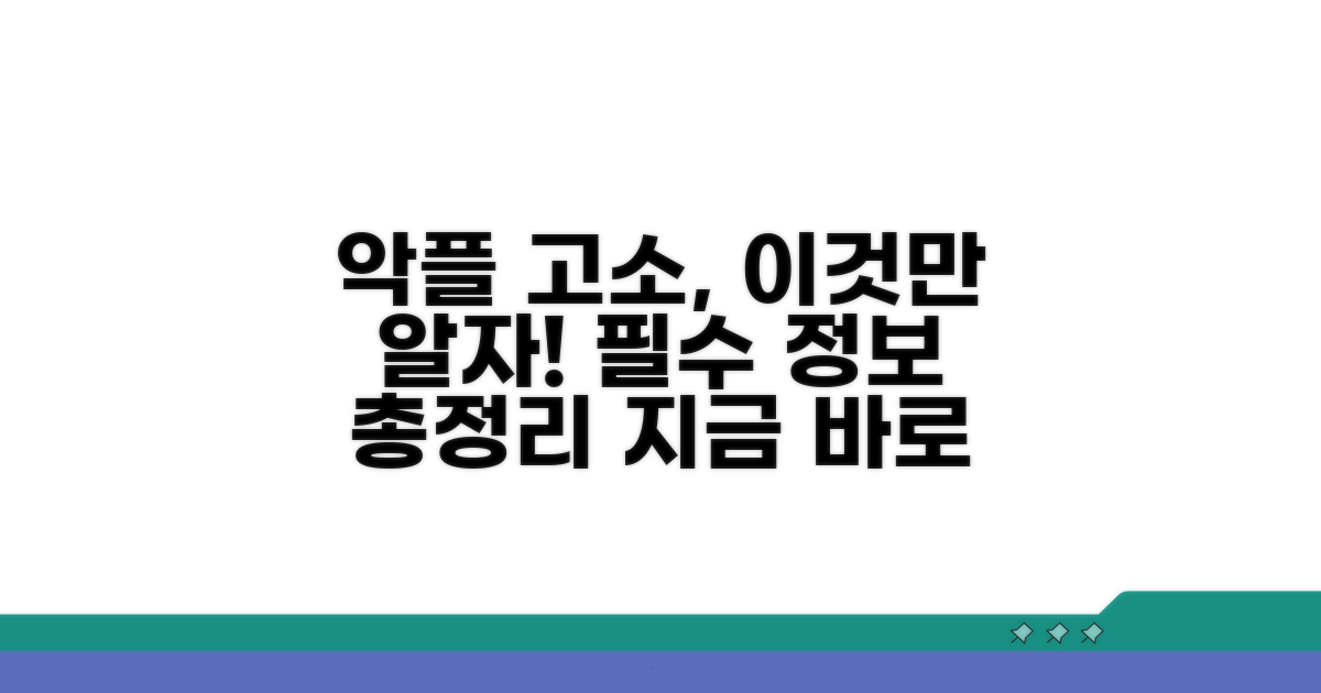 인터넷 악플 고소장 핵심 정보