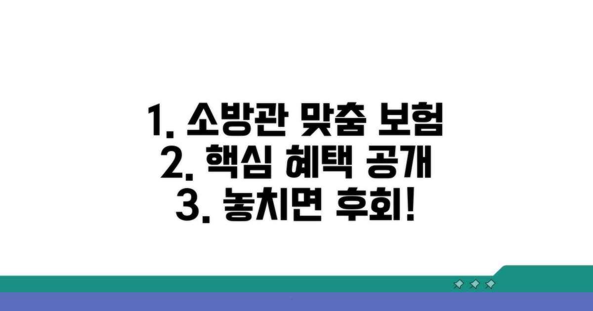 소방공무원 맞춤 보험 파헤치기