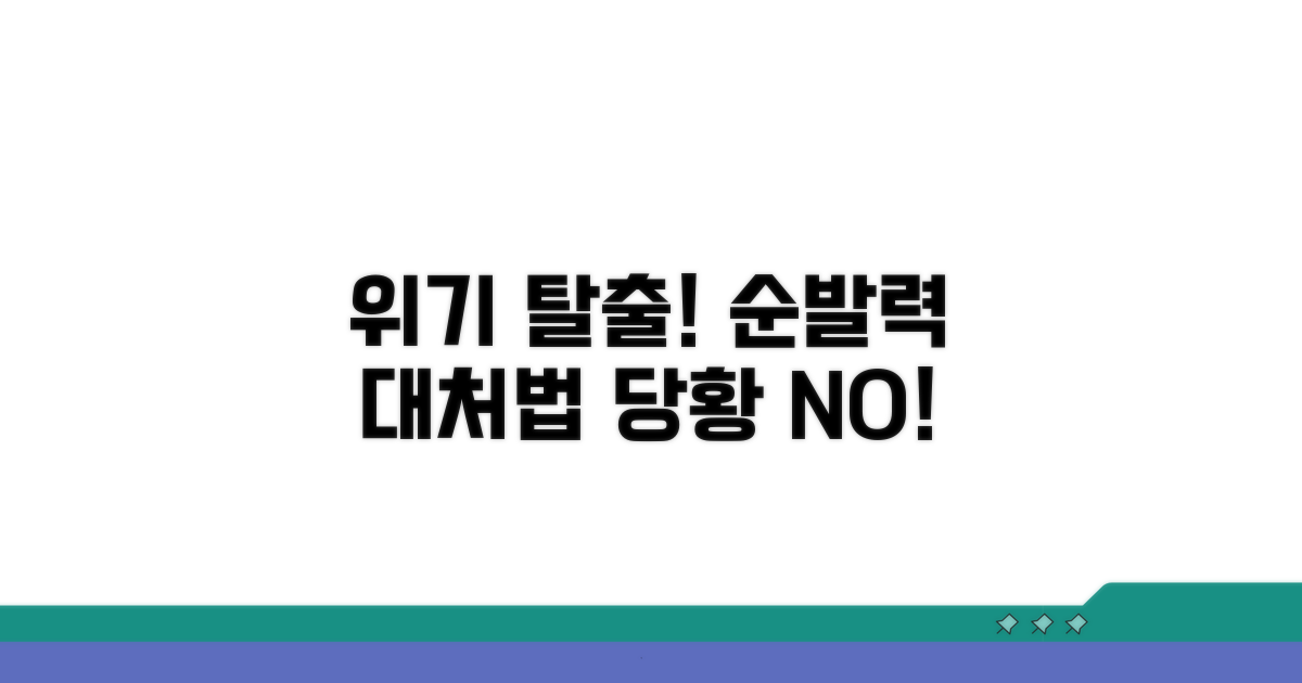 돌발 상황 시 올바른 대처법