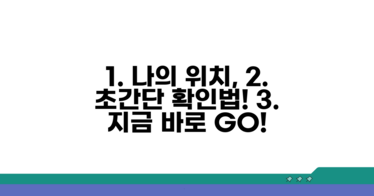 나의 위치, 쉽고 빠르게 확인하는 법
